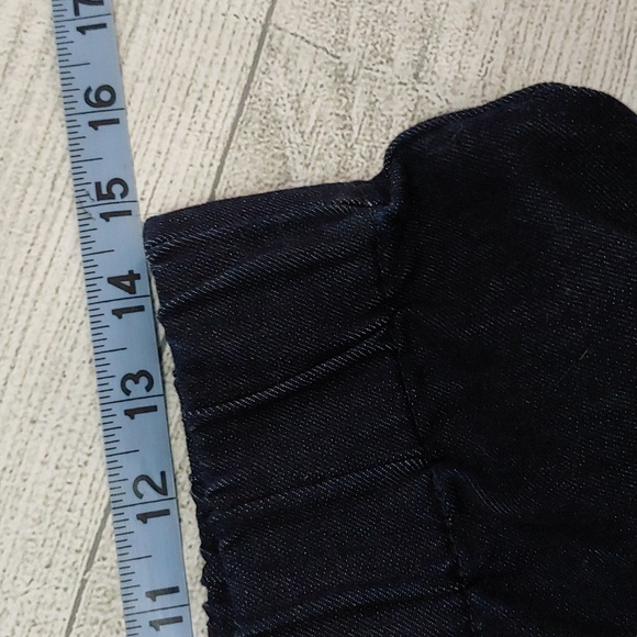 Soft Surroundings Pull-on Dark Blue Denim Jeans Medium - Picture 5 of 8